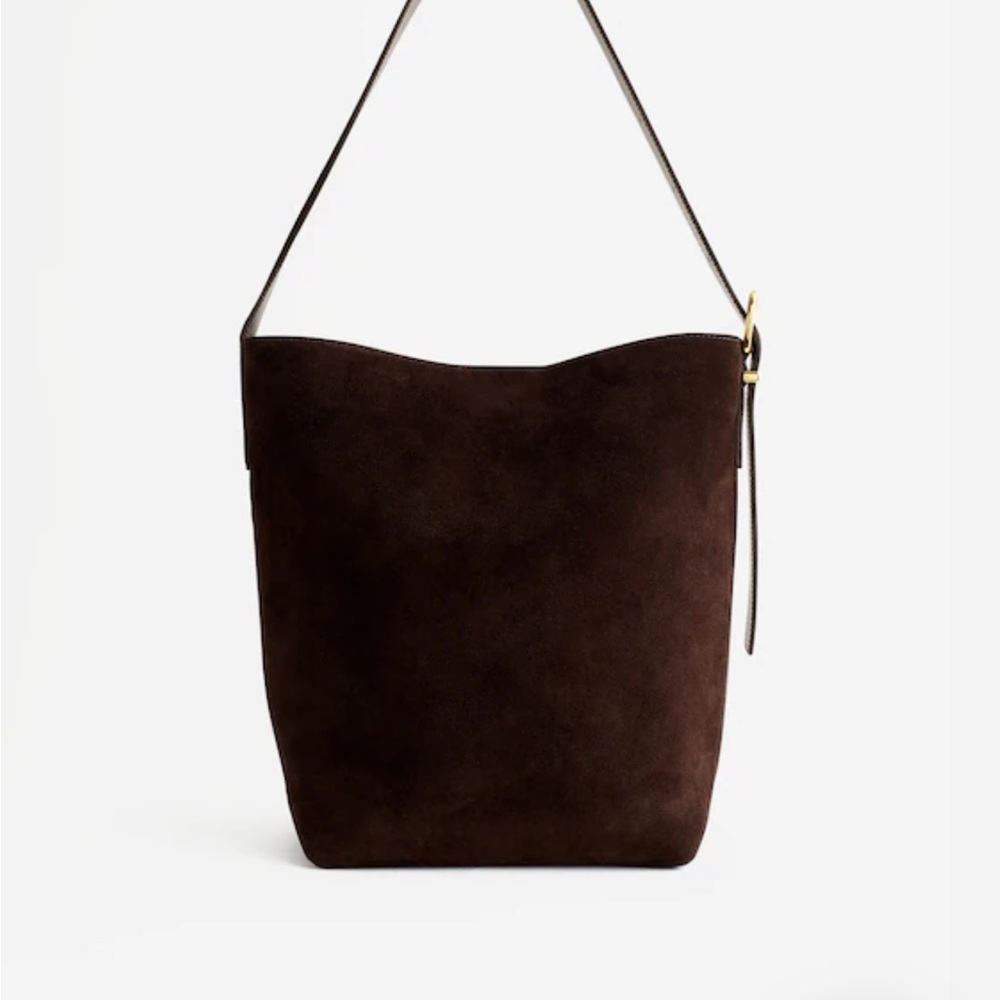 Madewell - The Essential Bucket Tote | Brown Suede